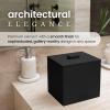 imageCLEAN SKIN CLUB Cement Box for 50 Disposable Clean Towels XL Towels NOT Included Concrete Container for Face Towelettes Bathroom Counter Storage Cleansing Facial Dry WipesMatte Onyx