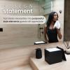 imageCLEAN SKIN CLUB Cement Box for 50 Disposable Clean Towels XL Towels NOT Included Concrete Container for Face Towelettes Bathroom Counter Storage Cleansing Facial Dry WipesMatte Onyx