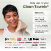 imageClean Skin Club Bamboo Viscose Clean Towels XL 100 USDA Biobased Face Towel Disposable Face Towelette Makeup Remover Dry Wipes Ultra Soft 50 Ct 1 Pack