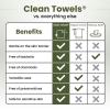 imageClean Skin Club Bamboo Viscose Clean Towels XL 100 USDA Biobased Face Towel Disposable Face Towelette Makeup Remover Dry Wipes Ultra Soft 50 Ct 1 Pack