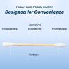 imageClean Skin Club Clean Swabs  6 Pack Total 3000 Count  One Pointed Tip  Biodegradable  Organic Cotton ampamp Bamboo  Makeup ampamp Nail Polish Touchups  ChlorineFree ampamp Hypoallergenic3000 Count