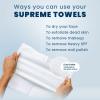 imageClean Skin Club Clean Towels XL Supreme 100 USDA Biobased Face Towel Disposable Face Towelette Eczema Association Accepted Makeup Remover Dry Wipes Ultra Soft 50 Ct 1 PackSupreme Towels XL