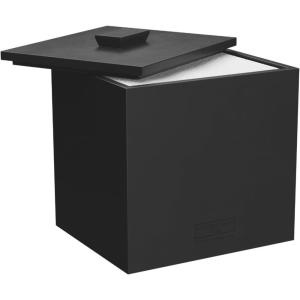 imageCLEAN SKIN CLUB Cement Box for 50 Disposable Clean Towels XL Towels NOT Included Concrete Container for Face Towelettes Bathroom Counter Storage Cleansing Facial Dry WipesMatte Onyx