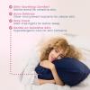 imageClean Sleep Silver Ion Pillowcase Hypoallergenic Pillowcase for BlemishProne ampamp Sensitive Skin Silver Ion Infused PlantBased Fabric Standard Size 1 Pillow Cover Blue