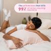 imageClean Sleep Silver Ion Pillowcase Hypoallergenic Pillowcase for BlemishProne ampamp Sensitive Skin Silver Ion Infused PlantBased Fabric Standard Size 1 Pillow Cover Pink