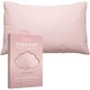 imageClean Sleep Silver Ion Pillowcase Hypoallergenic Pillowcase for BlemishProne ampamp Sensitive Skin Silver Ion Infused PlantBased Fabric Standard Size 1 Pillow Cover Pink