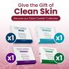 imageClean Skin Club Clean Towels XL Holiday Variety 4Pack Gift Box  Disposable Face Towels Gift Set Includes Original Sensitive Blemish Control ampamp Healthy Aging 40 Count Total 10 Each