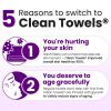 imageClean Skin Club Healthy Aging Clean Towels XL Travel Pack Smooths Fine Lines Wrinkles ampamp Texture Disposable Face Towels AntiAging Dry Wipes TSAApproved Travel Essential 10 Ct