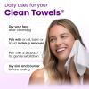 imageClean Skin Club Healthy Aging Clean Towels XL Travel Pack Smooths Fine Lines Wrinkles ampamp Texture Disposable Face Towels AntiAging Dry Wipes TSAApproved Travel Essential 10 Ct