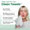 imageClean Skin Club Sensitive Skin Clean Towels XL Travel Pack Disposable Face Towels Infused with Aloe ampamp Glycerin Dermatologist and TSAApproved Travel Essential for Sensitive ampamp Reactive Skin10 Ct