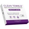 imageClean Skin Club Healthy Aging Clean Towels XL Travel Pack Smooths Fine Lines Wrinkles ampamp Texture Disposable Face Towels AntiAging Dry Wipes TSAApproved Travel Essential 10 Ct